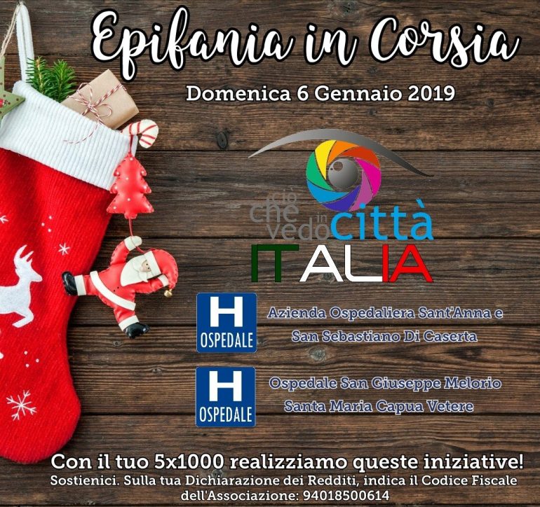 Natale a Caserta: l’Associazione “Ciò che vado in Città” al fianco dei bimbi e delle persone bisognose