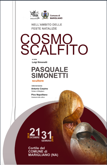 Marigliano. ‘Cosmo Scalfito’ dello scultore Pasquale Simonetti in esposizione allal Casa Comunale
