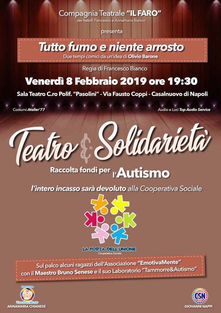 A Casalnuovo di Napoli, teatro e solidarietà per l’autismo