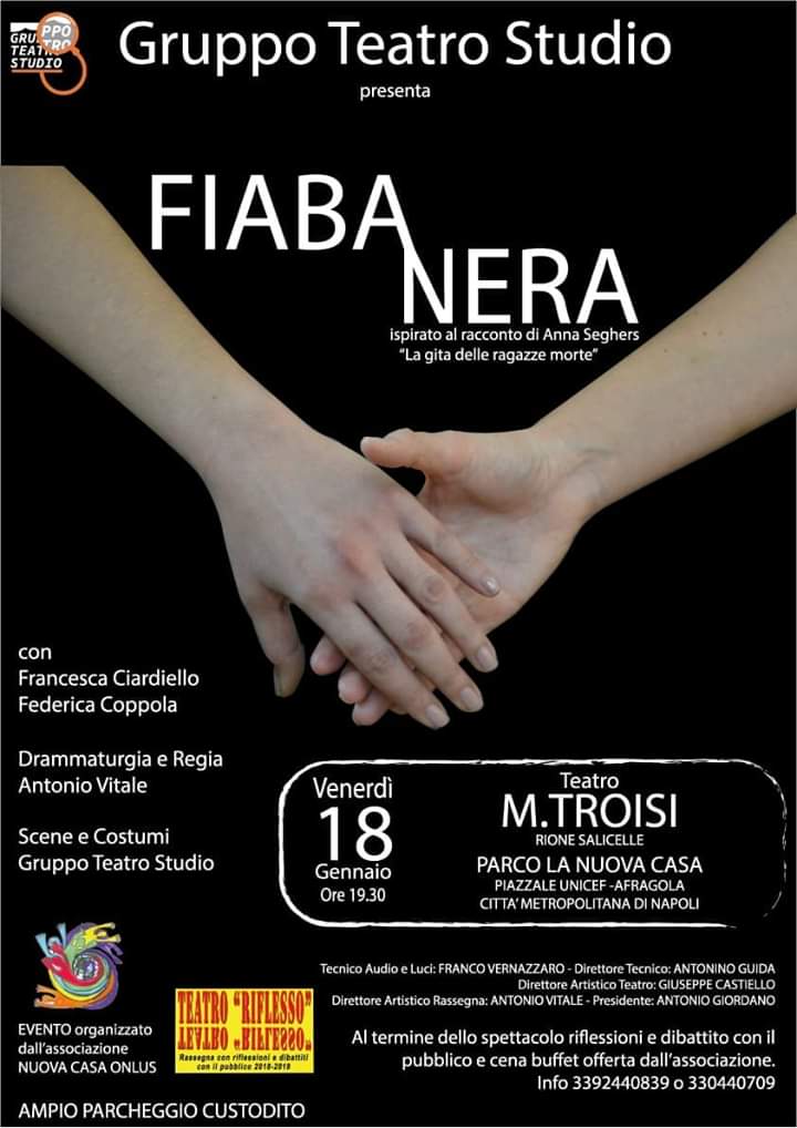 ‘Fiaba Nera’, per la regia di Antonio Vitale, al Teatro Massimo Troisi di Afragola