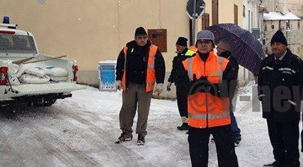 Primi disagi per la neve nell’alto Casertano. Il sindaco di Gioia Sannitica: ‘Non uscite di casa’