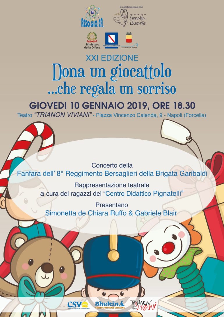 Napoli, a “Dona un giocattolo… che regala un sorriso” arrivano anche i doni del Cardinale Sepe