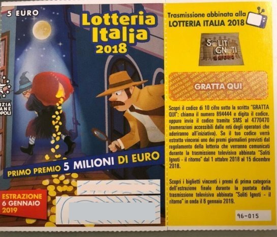 Lotteria Italia: ecco l’elenco completo dei 150 biglietti vincenti da 25 mila euro