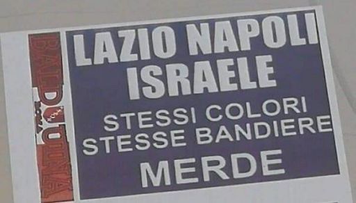 Scritte razziste  dei tifosi della Roma contro Lazio, Napoli e Israele