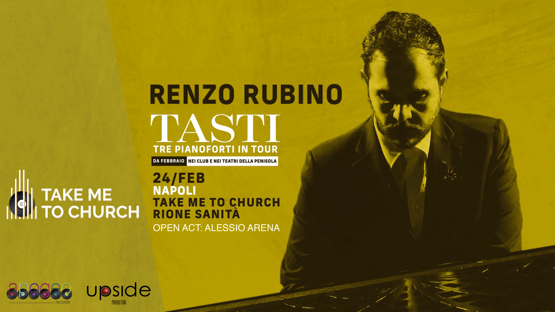 Renzo Rubino al Rione Sanità per la terza edizione di ‘Take Me To Church’