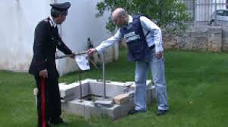 Arsenico nell’acqua, i carabinieri sequestrano dodici pozzi utilizzati per l’irrigazione