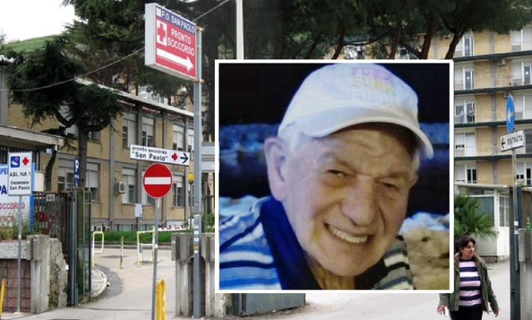 Napoli, 4 medici indagati per la morte dell’anziano lasciato sei ore in attesa all’ospedale San Paolo