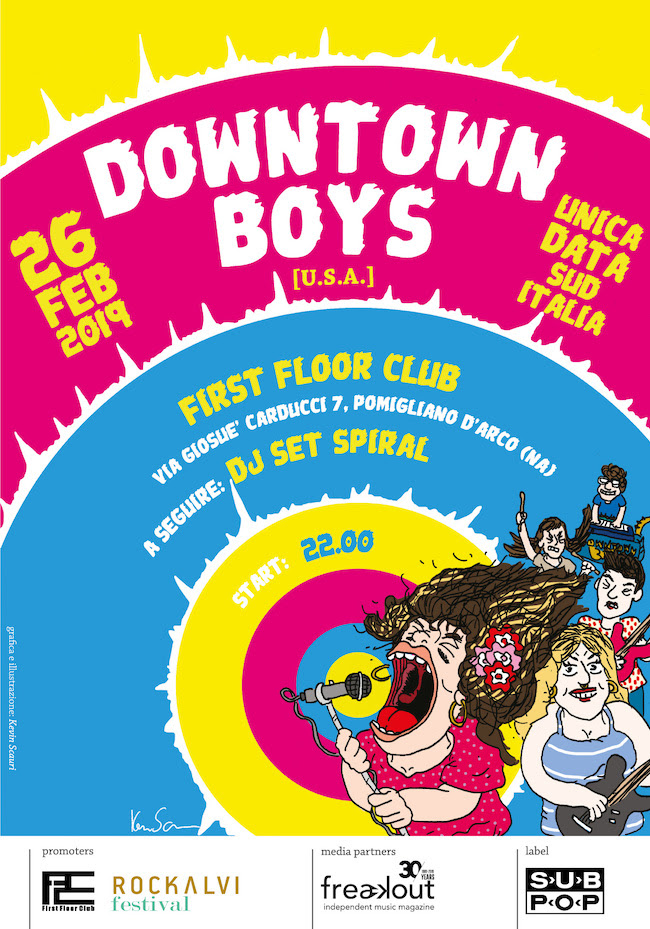 Downtown Boys in concerto al First Floor Club. Il gruppo Sub Pop Records al First Floor Club