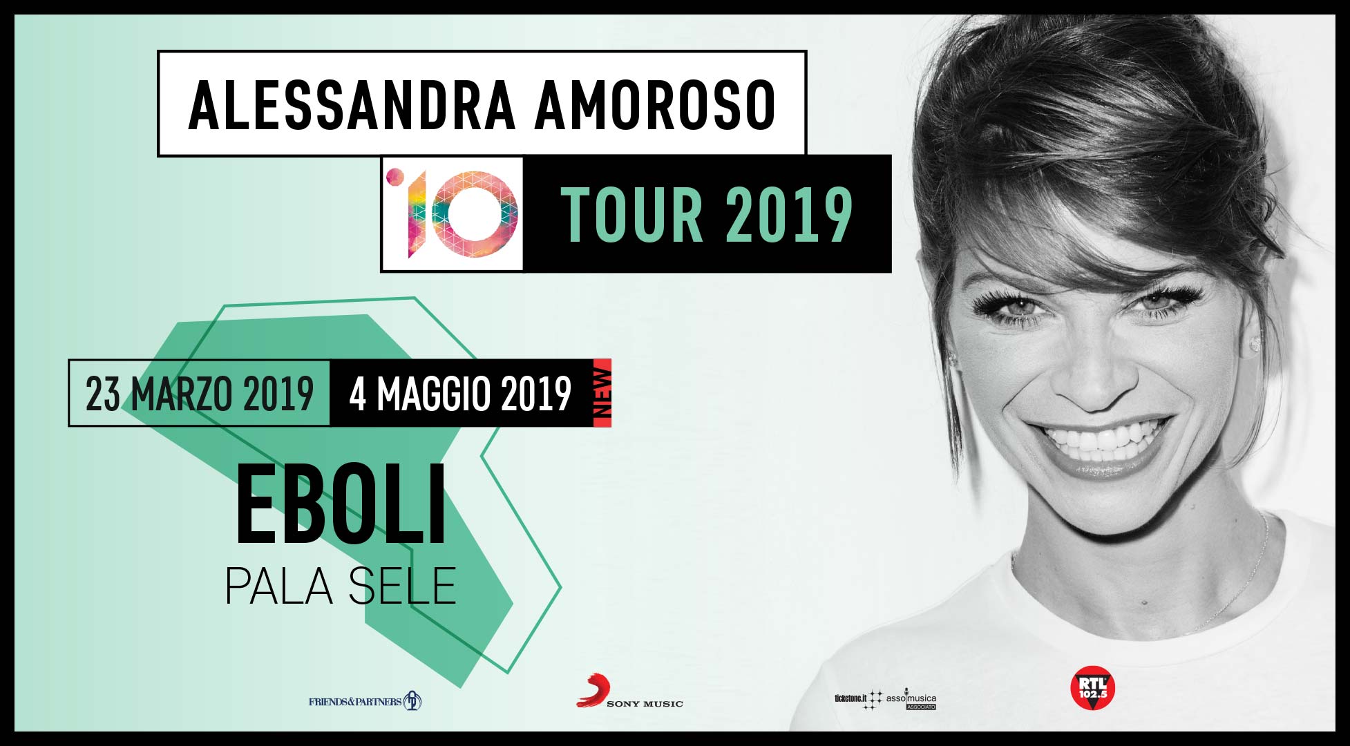 Domani Alessandra Amoroso al PalaSele di Eboli, sold out da mesi la prima tappa in Campania del ’10 Tour’