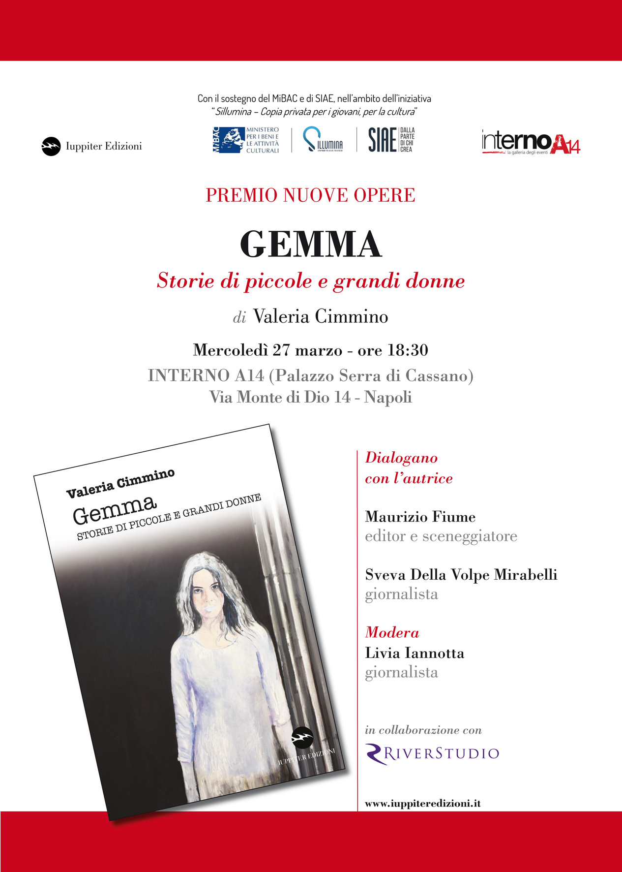 ‘Gemma’, storie di piccole e grandi donne a Palazzo Serra di Cassano. Il libro d’esordio di Valeria Cimmino