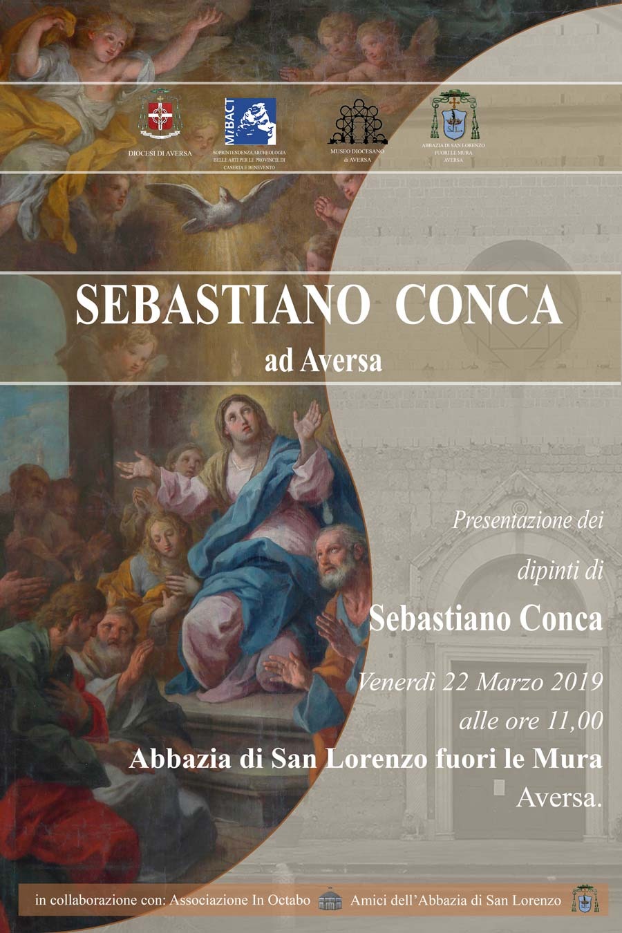 Beni Culturali: il 22 marzo a San Lorenzo (Aversa) la restituzione, dopo i restauri, delle opere di Sebastiano Conca