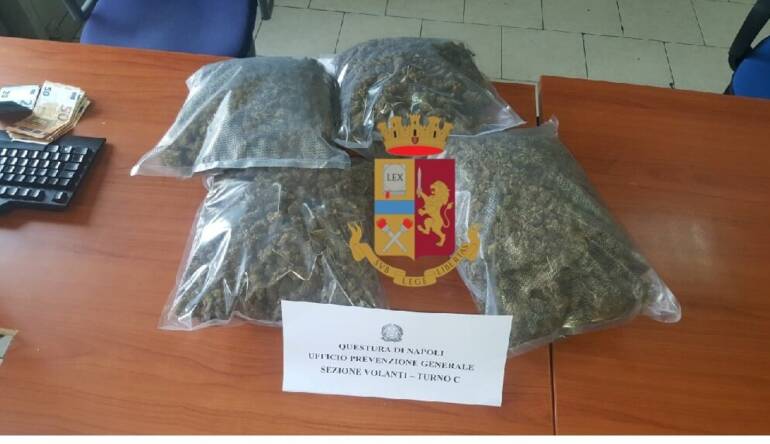 Napoli, trovato con 6 chili di droga: in manette 50enne