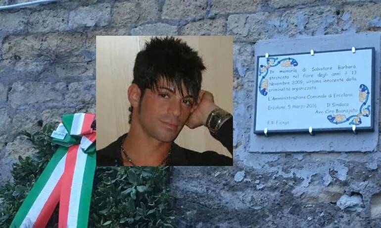 Ucciso per sbaglio dalla camorra Ercolano, i giudici riconoscono l’indennizzo alla mamma di Barbaro