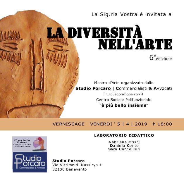 Benevento. ‘La diversità nell’arte’, vernissage del Centro Sociale Polifunzionale ‘E’ più bello insieme’