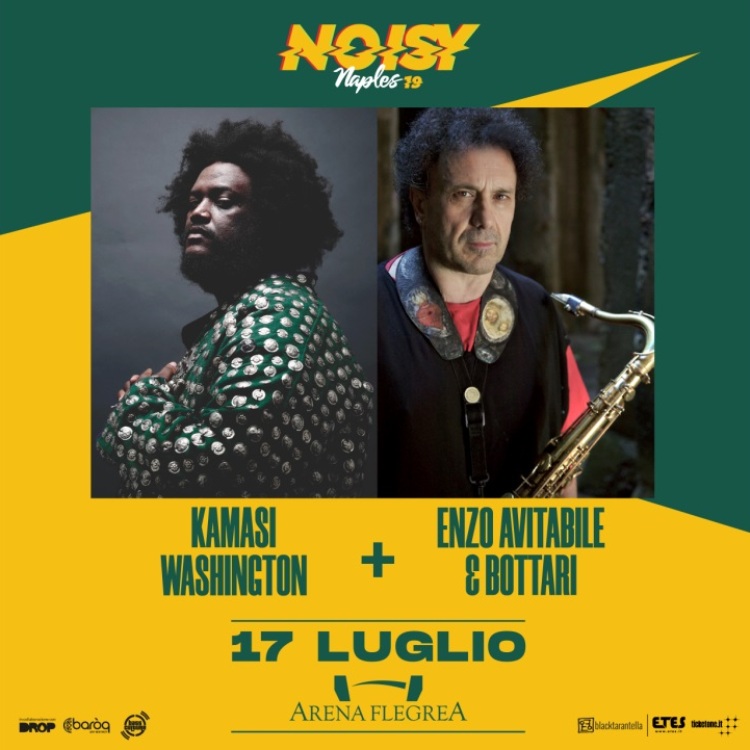 Enzo Avitabile e Kamasi Washington insieme all’Arena Flegrea per il Noisy Naples Fest. Mercoledì 17 luglio