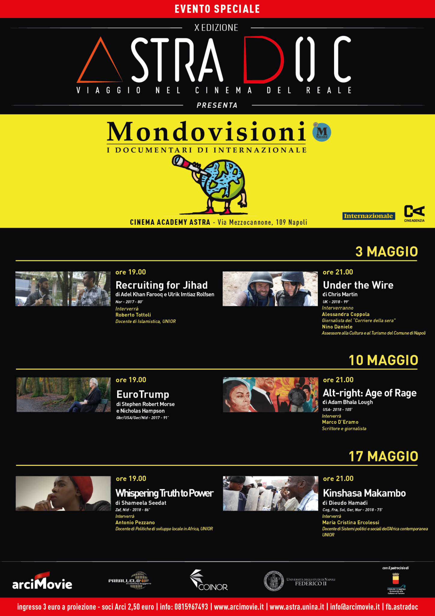 Astradoc ospita ‘Mondovisioni – I documentari di Internazionale’ il 3, il 10 e il 17 maggio