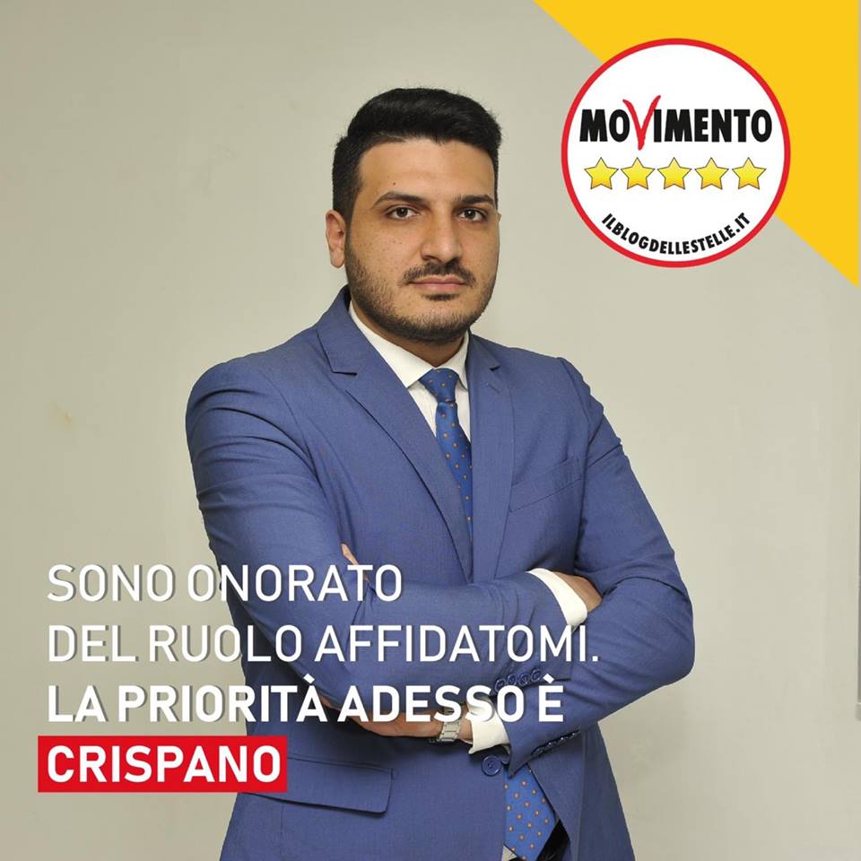 Certificata lista M5S alle comunali di Crispano. Il candidato sindaco Castaldo: “Ora in piazza a illustrare il programma”﻿