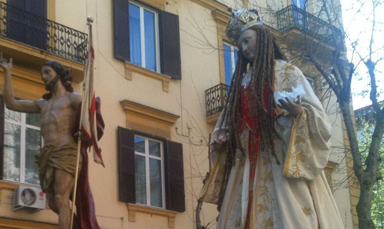 Napoli, grande folla al Vomero per la processione di Pasqua del Gesù risorto