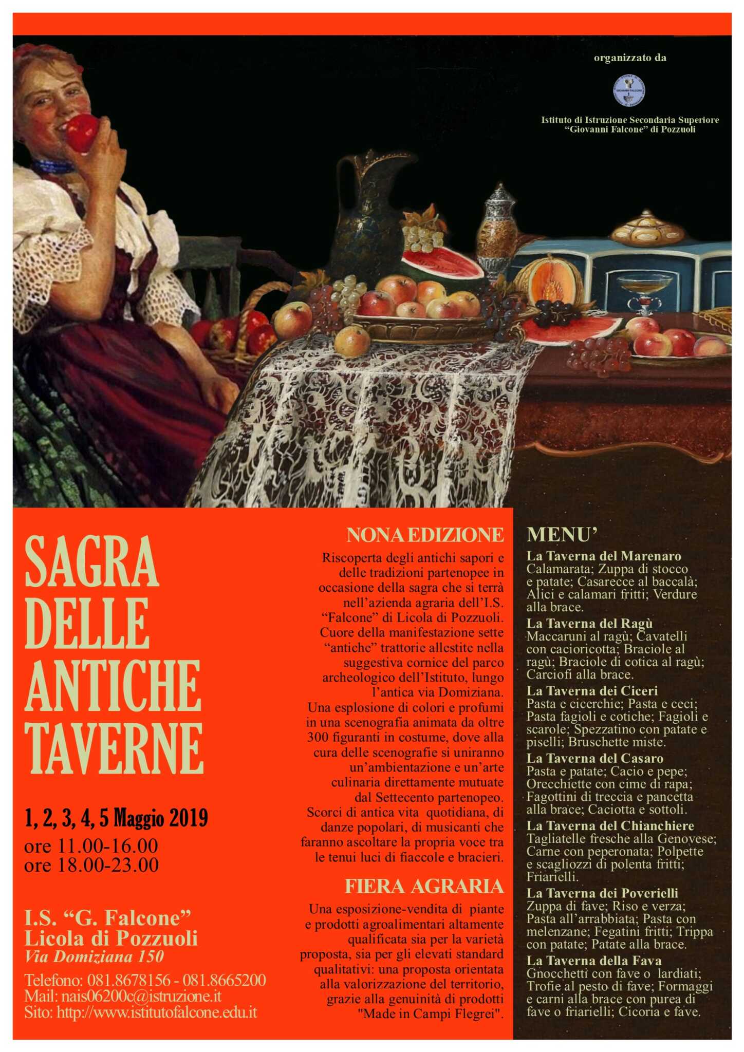 La Sagra delle Antiche Taverne alla nona edizione. Dall’1 al 5 maggio a Licola di Pozzuoli