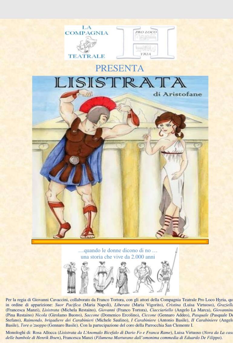 Scenari al Plesco. Domenica 5 maggio in scena la compagnia teatrale Hyria di Casamarciano con un omaggio alle donne ribelli