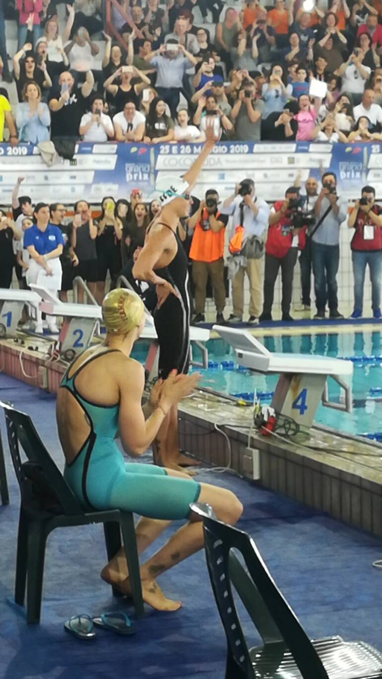 Grand Prix Caserta, show di Federica Pellegrini allo Stadio del Nuoto