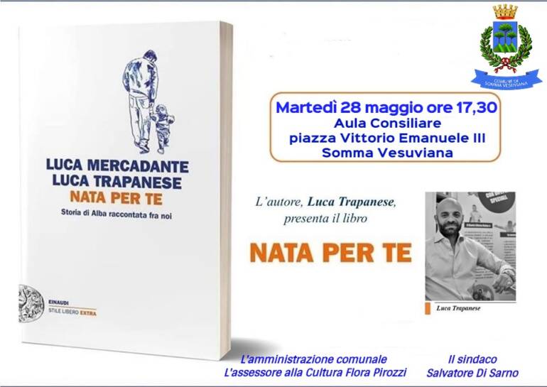 A Somma Vesuviana la presentazione del libro ‘Nata per te’ di Luca Trapanese
