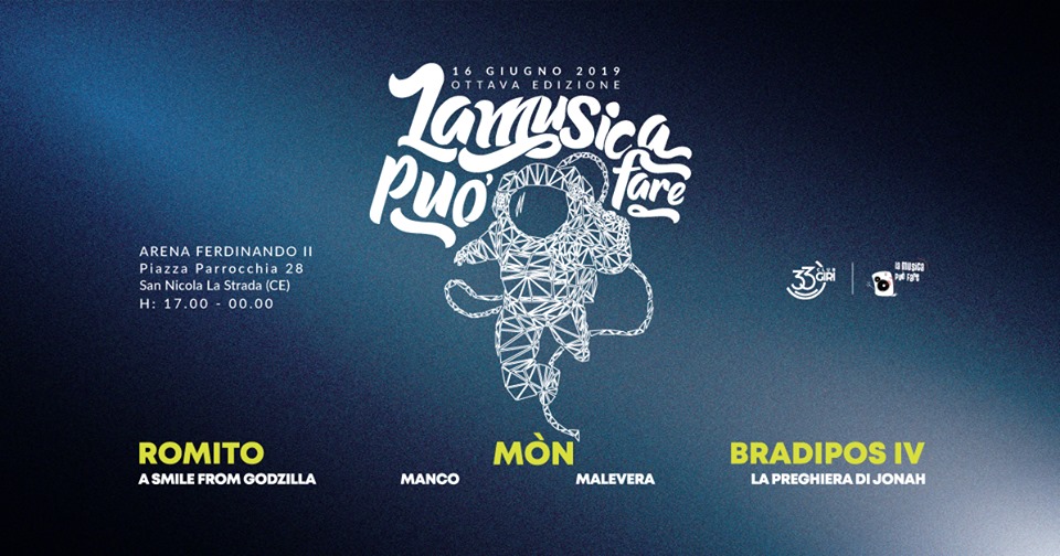 Il Club 33 Giri presenta: ‘La Musica può fare’ Festival 8a edizione, l’evento per il secondo anno a San Nicola La Strada