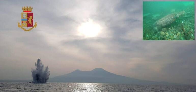 Quattro ordigni bellici inesplosi ritrovati al porto di Napoli