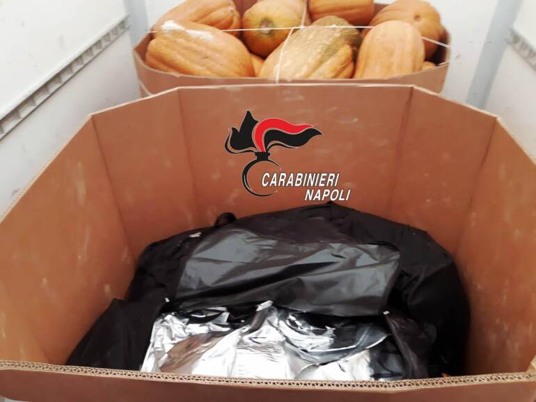 Napoli, 39 chili di droga nascosti nelle zucche provenienti dalla Spagna: arrestati padre e figlio di Ponticelli