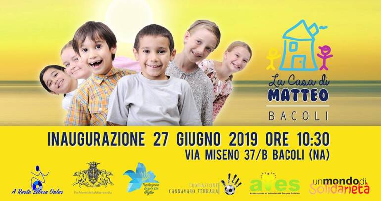 Taglio del nastro 9 per inaugurare la seconda Casa di Matteo a Bacoli