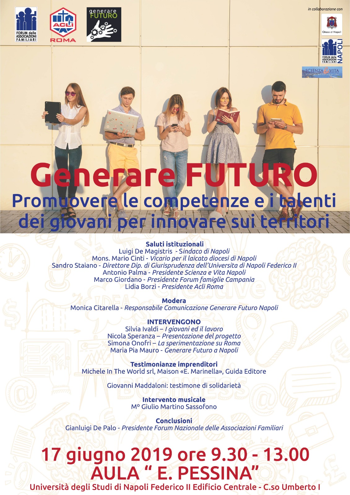 A Napoli l’evento finale di ‘Generare Futuro’,progetto che aiuta le nuove generazioni a trovare lavoro