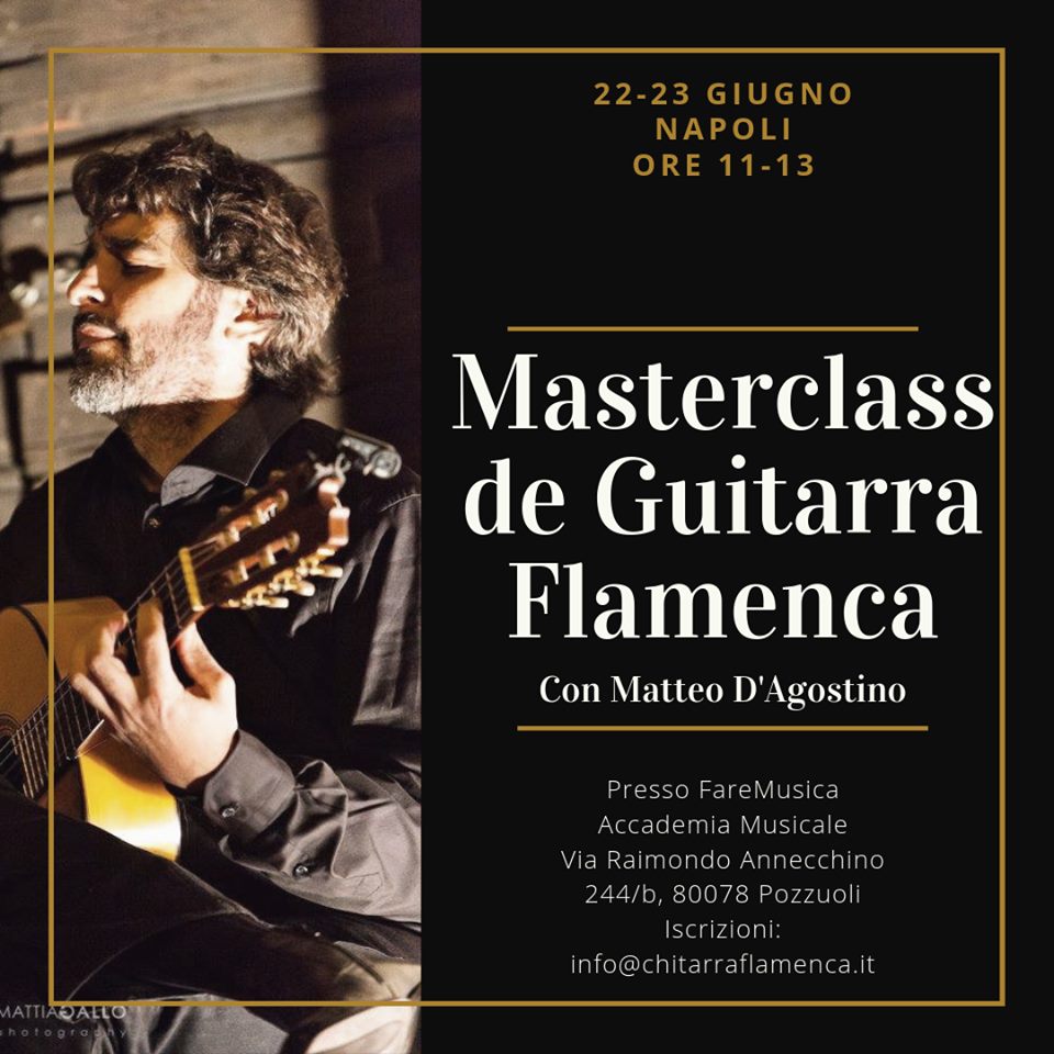 Masterclass di Chitarra Flamenca a cura di Matteo D’Agostino