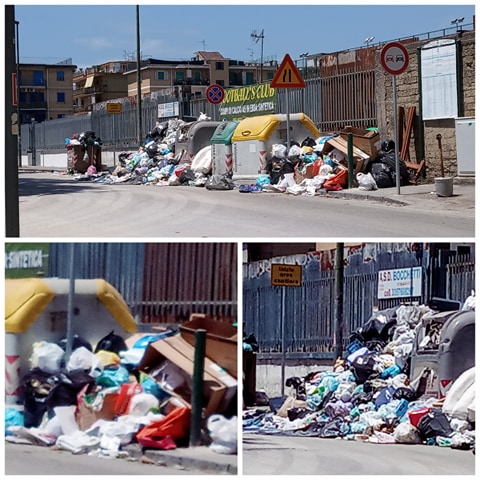 Napoli, emergenza rifiuti tra Miano e il rione Berlingieri