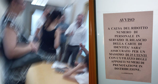 Napoli, manca il personale: rissa sfiorata all’ufficio carte d’identità della Quarta Municipalità