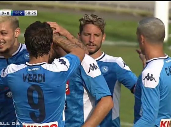 Napoli, batte 5-0 Feralpi Salo’ per il primo successo stagionale