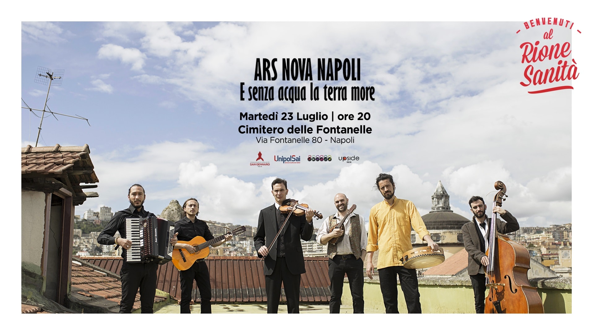Ars nova Napoli in concerto al cimitero delle Fontanelle per ‘Bvenuti al Rione Sanità’