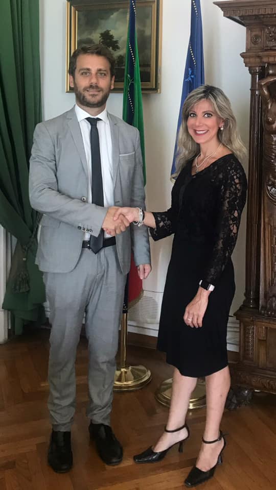 Marina Fontana incontra sottosegretario alla giustizia di Stato del Ministero della Giustizia Vittorio Ferraresi
