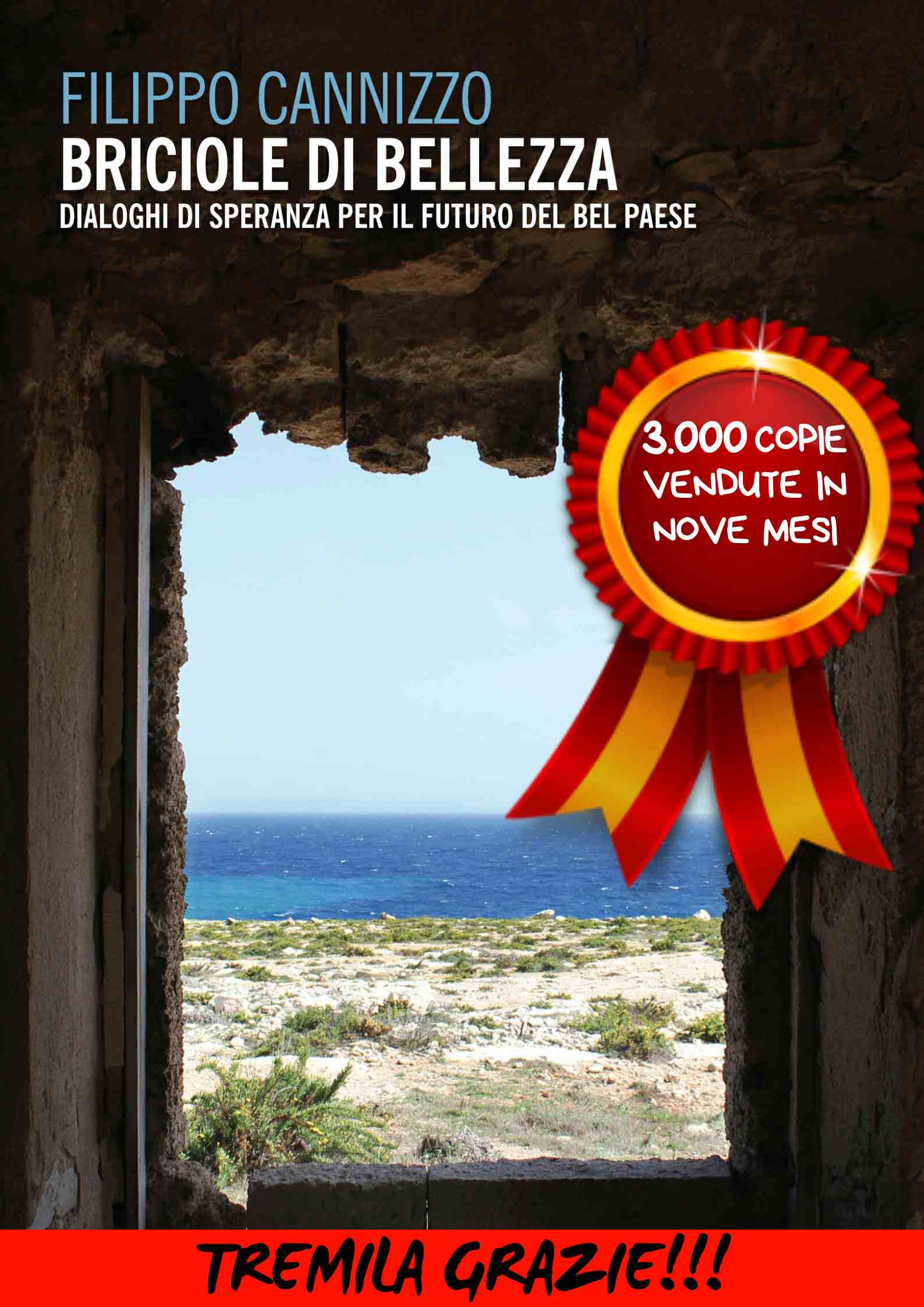 3.000 copie vendute del libro di Filippo Cannizzo, ‘Briciole di Bellezza. Dialoghi di speranza per il futuro del Bel Paese’: il libro è un caso editoriale