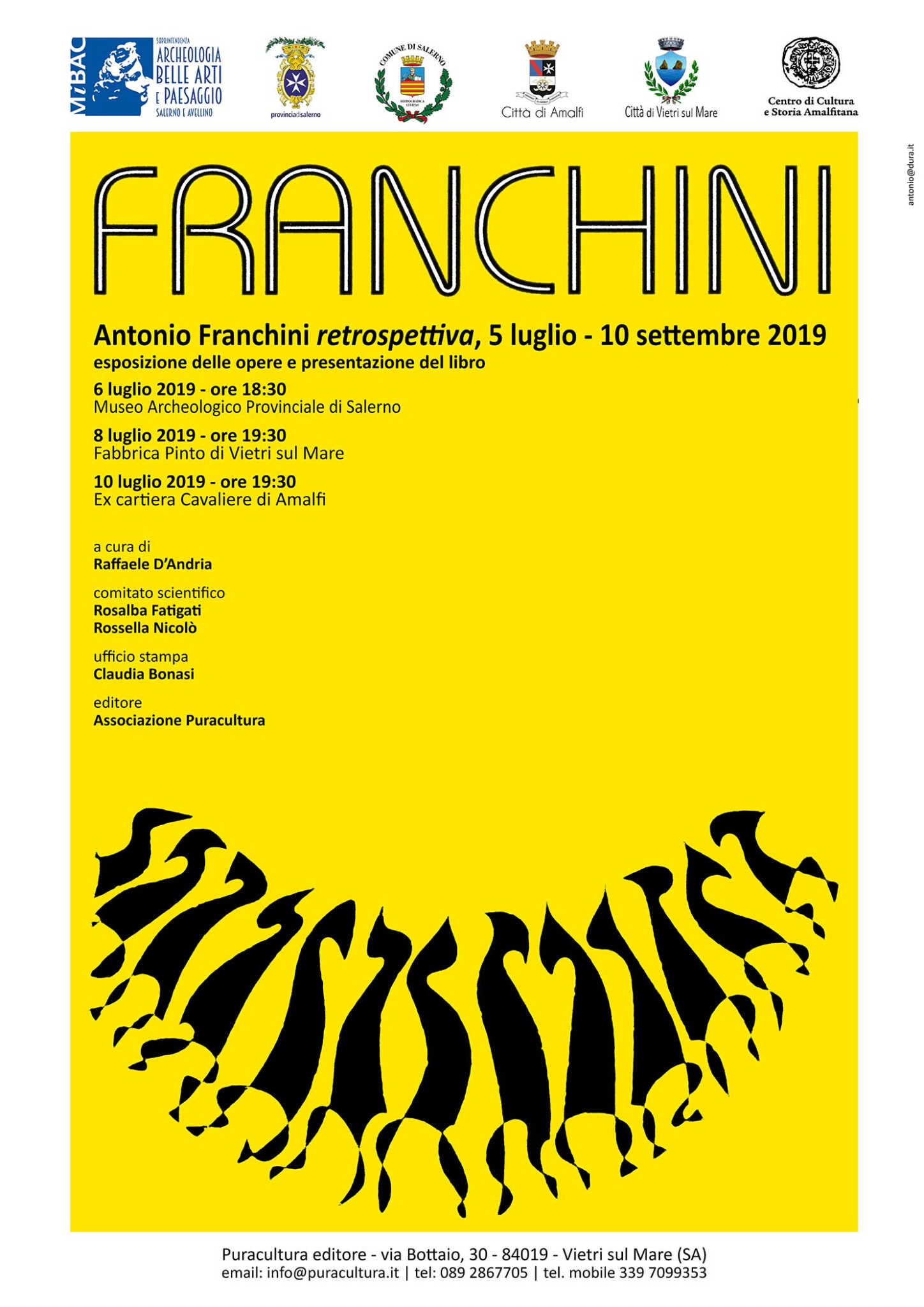 Antonio Franchini, retrospettiva. Tre esposizioni: Salerno, Vietri sul Mare, Amalfi