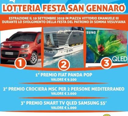 A Somma Vesuviana lotteria per sostenere festa San Gennaro