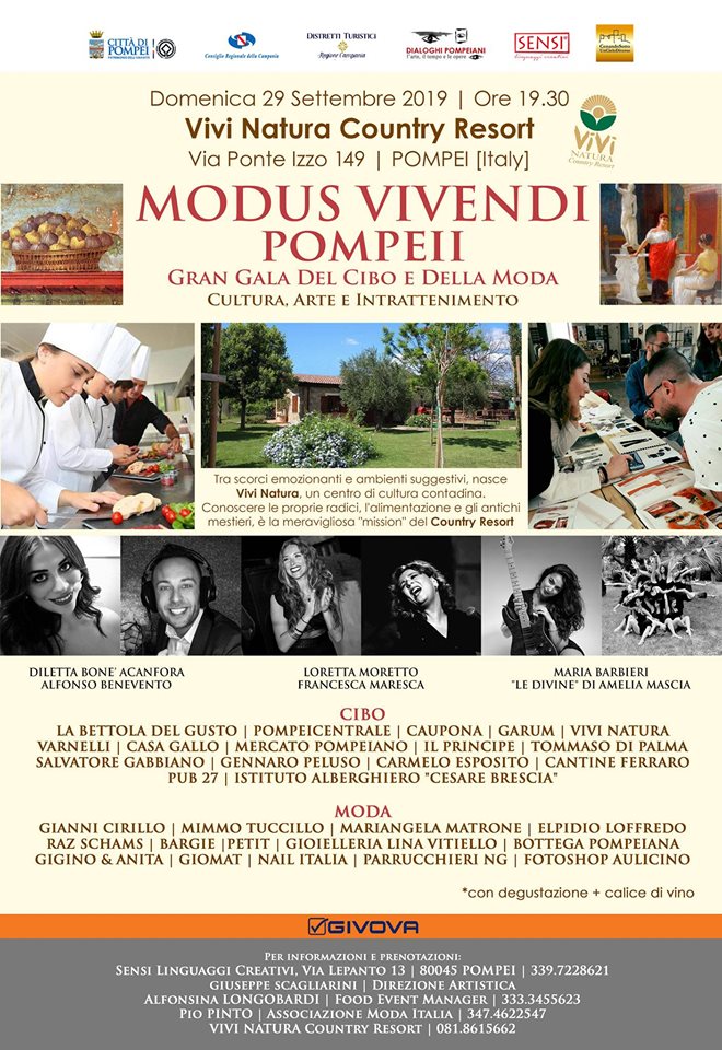 ‘Modus Vivendi Pompei’: sinergia tra moda, buon cibo e cultura tradizionale