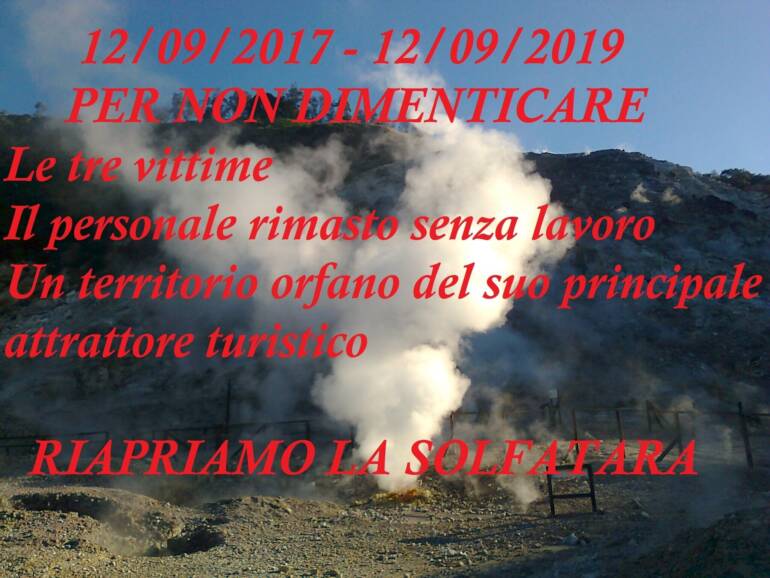 Pozzuoli, in piazza i dipendenti: ‘Riapriamo la Solfatara’