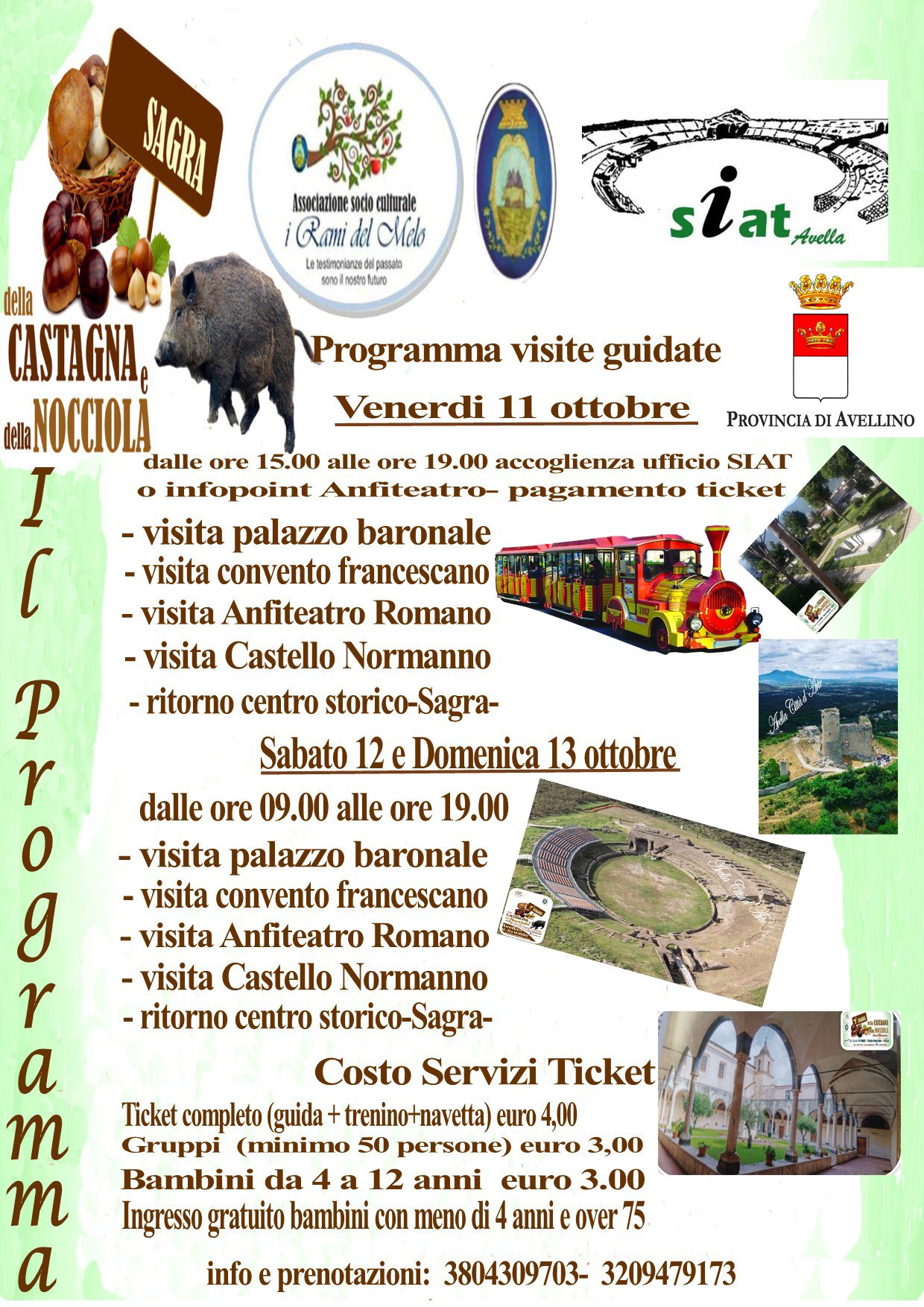 Programma Sagra Castagna e Nocciola Avella 2019