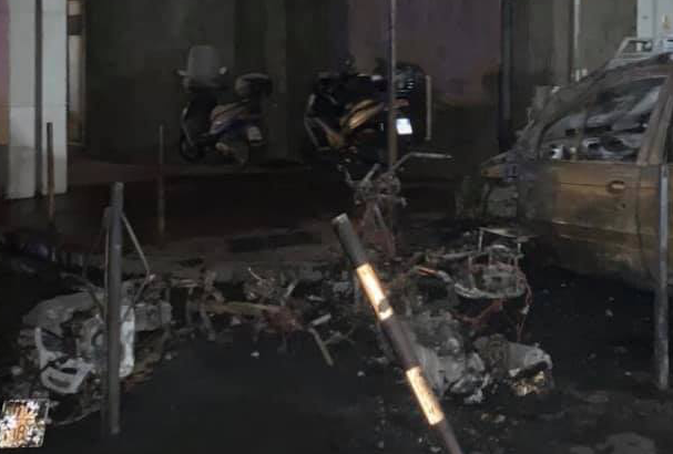 San Giorgio, incendiato nella notte il motorino del sindaco Zinno: ‘Non arretreremo’