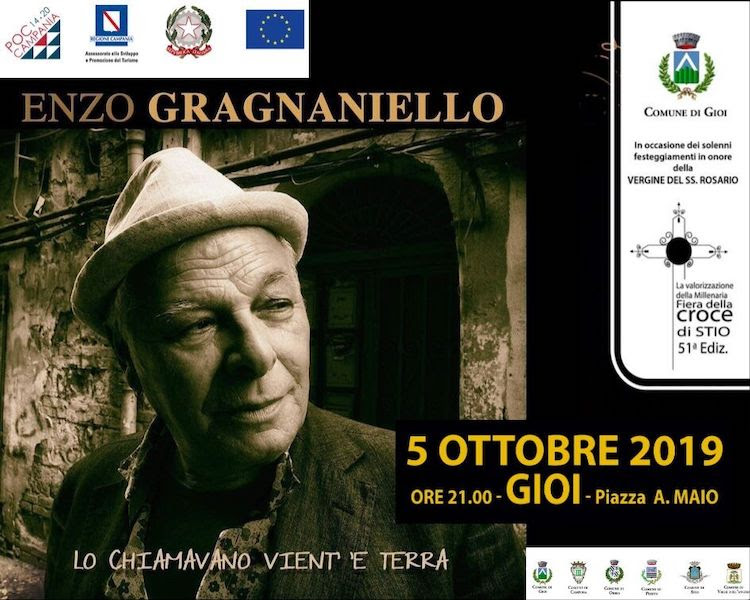 Enzo Gragnaniello in concerto a Gioi (Cilento) in occasione della 51ma edizione de ‘La valorizzazione della Millenaria Fiera della Croce di Stio’