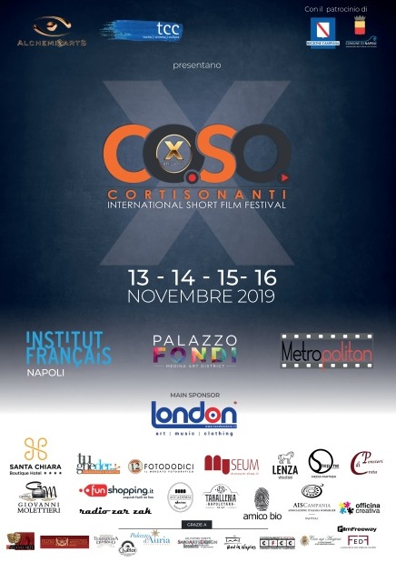 CortiSonanti, festival internazionale del cortometraggio di Napoli, dal 13 al 16 novembre la X edizione