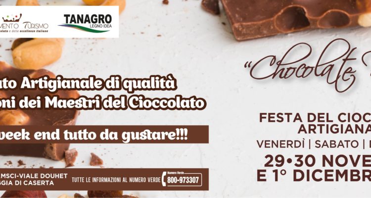 A Caserta tornano i Chocolate Days dal 29 al 1 dicembre in piazza Gramsci