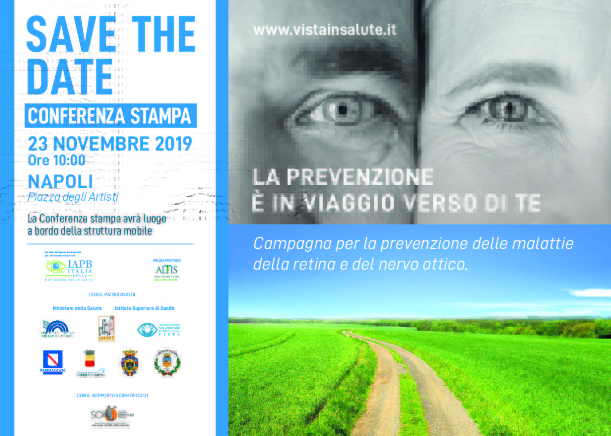Campagna per la prevenzione delle malattie della retina e del nervo ottico in Campania