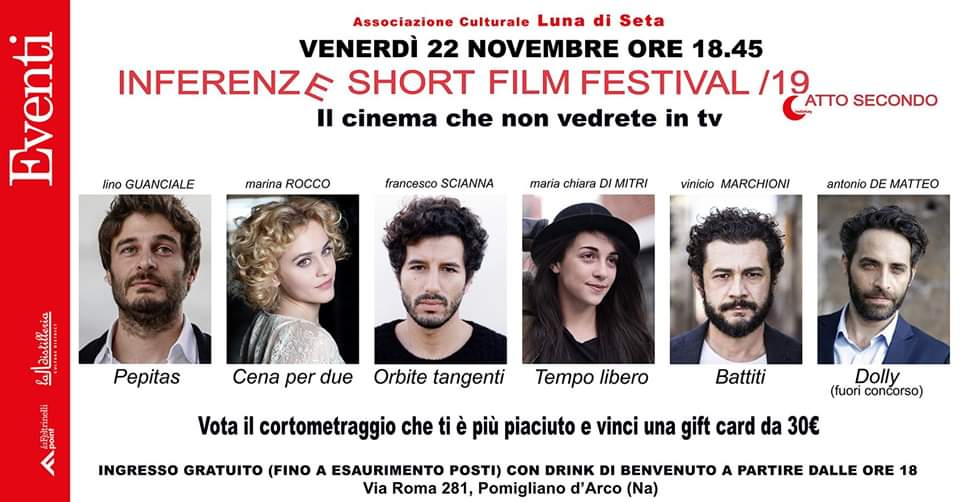 ‘Inferenze Short Film Festival-Atto secondo’, la gara di cortometraggi  presso la Feltrinelli Point di Pomigliano D’Arco