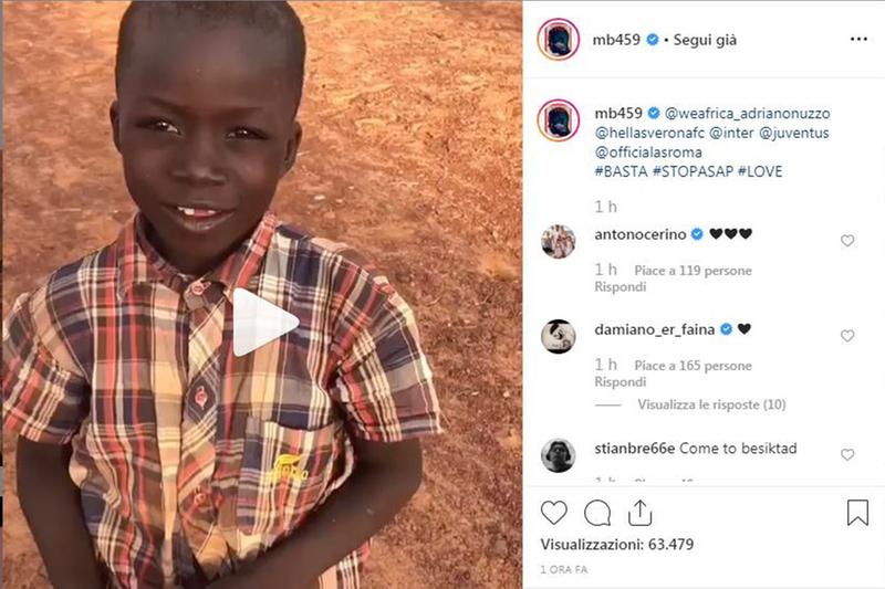Balotelli posta il video ‘We Africa’ e poi commenta ‘il razzismo è ignoranza’